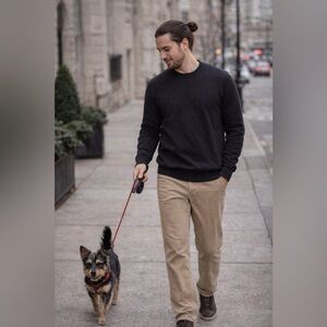 J. Crew Men's Black Crewneck Sweater